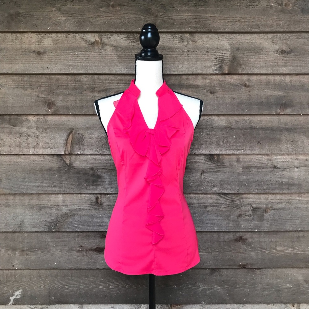 Express - Pink Ruffle Top